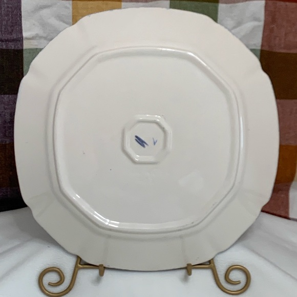 VINTAGE DESIGNCRAFT SPONGEWARE ROOSTER PLATTER #403 MADE IN USA - Picture 3 of 6